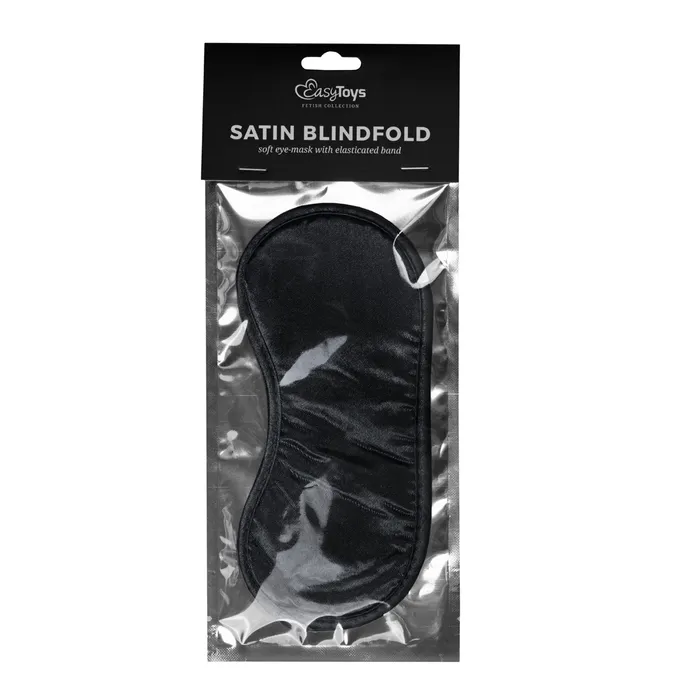 Anal Fetish Collection Black Satin Eye Mask
