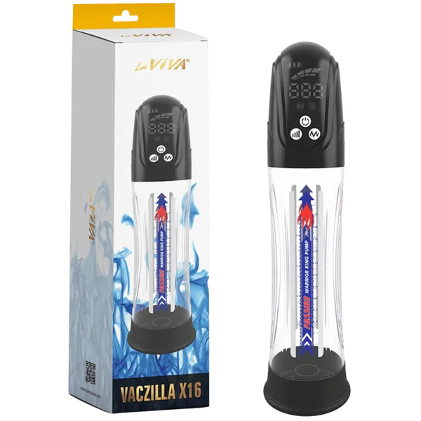 Anal LaViva Vaczilla X16 Auto Cylinder Pump Clear Chisa Novelties