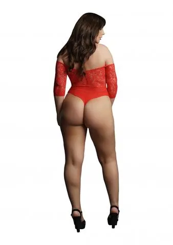 Anal Shots Toys Le Desir Presents Rhinestone Off Shoulder Body Red Q