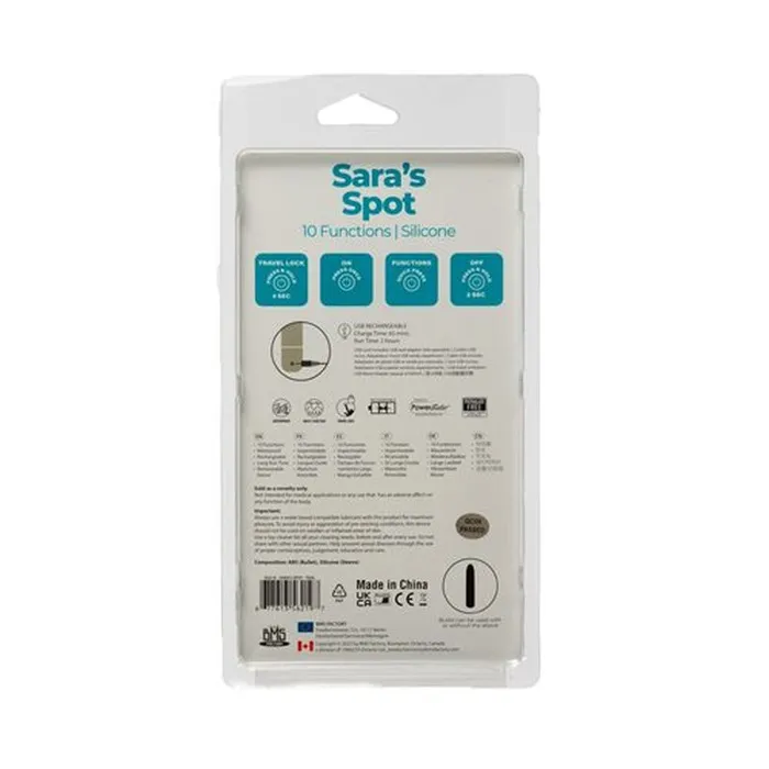 BMS Factory PowerBullet Saras Spot Vibrator Teal Vibrators