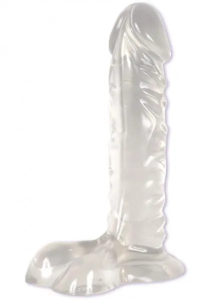 Doc Johnson Crystal Jellies Ballsy Super CCk 7 Inch Clear Anal