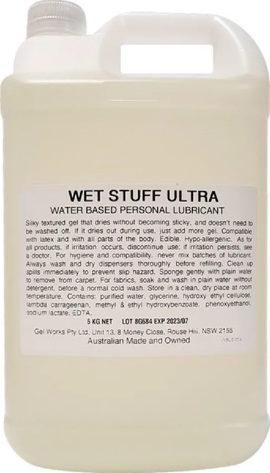 Female Sex Toys Gel Works Wet Stuff Ultra Bottle 5kg
