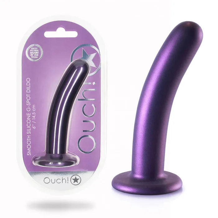 Female Sex Toys OUCH Smooth Silicone GSpot Dildo 6 145 cm Shots Toys