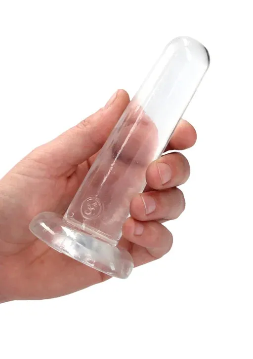 Female Sex Toys Shots Toys Realrock Crystal Clear Non Realistic Dildo With Suction Cup 53 135cm Transparent