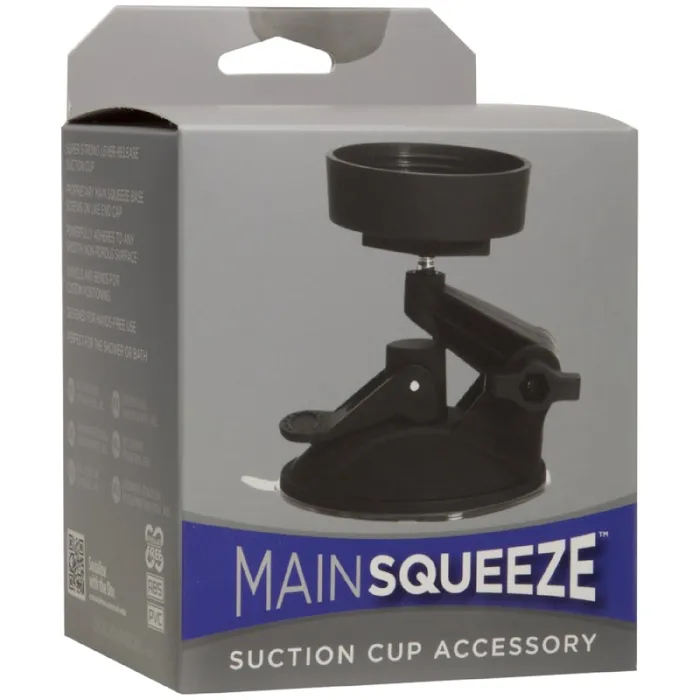 Main Squeeze Suction Cup Accessory Black Doc Johnson Anal
