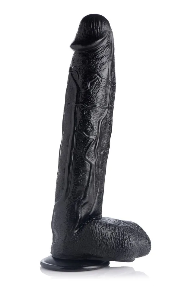 Raging Rhino 17 Inch Veiny Dildo Black Sd Anal