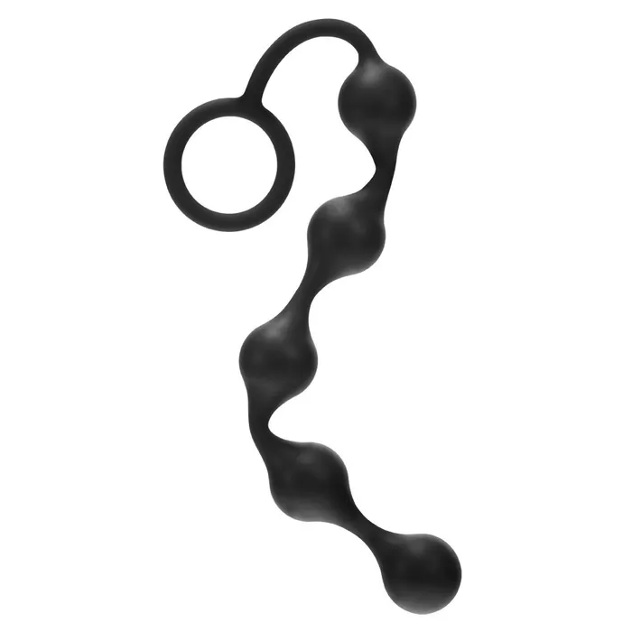 Me You Us Anal Me You Us Onyx Silicone Anal Beads Black