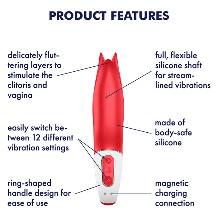 Satisfyer Vibrators Power Flower Red