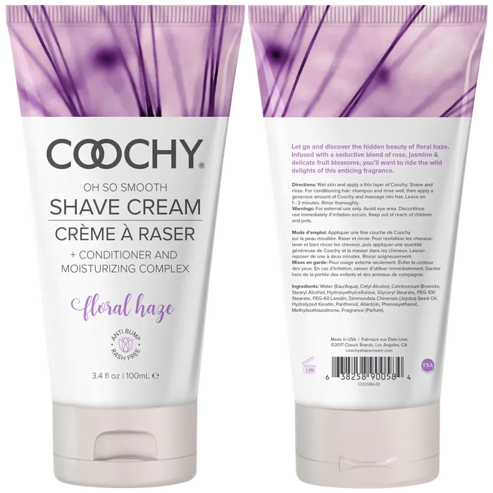 Shave Cream Floral Haze 34oz 100mL Coochy Vibrators