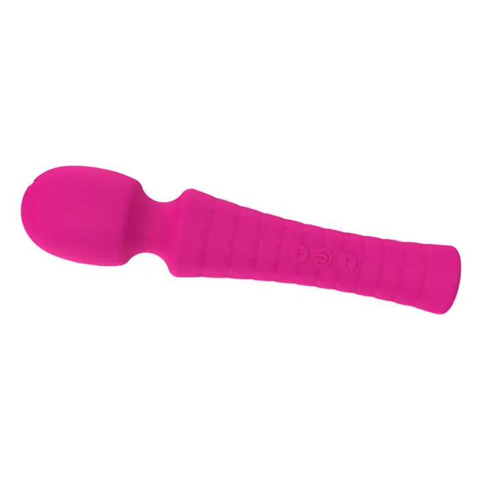 HC Vibrators HC 8x5 Wand Massager Vibrator USB Rechargeable Rose