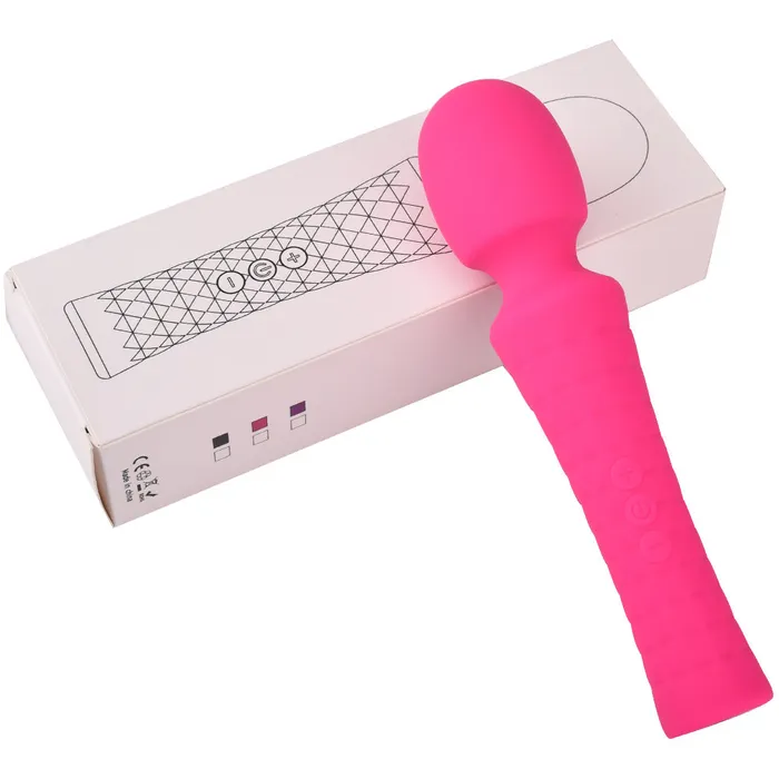 HC Vibrators HC 8x5 Wand Massager Vibrator USB Rechargeable Rose