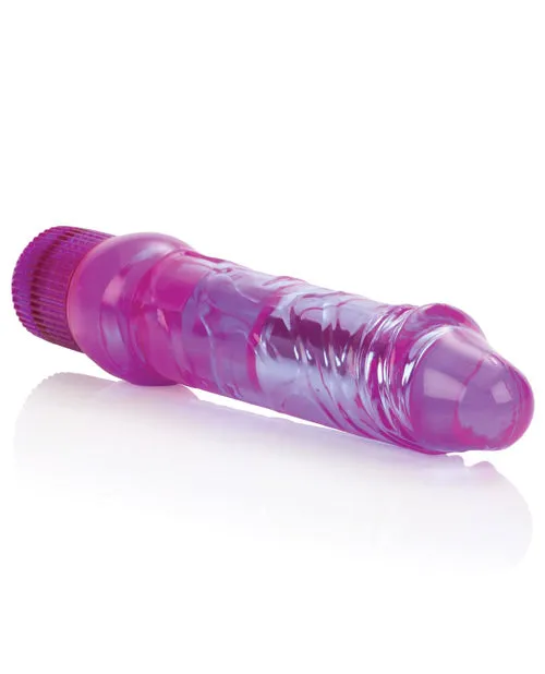 California Exotic Novelties Vibrators Crystalessence 65 Gyrating Penis Purple