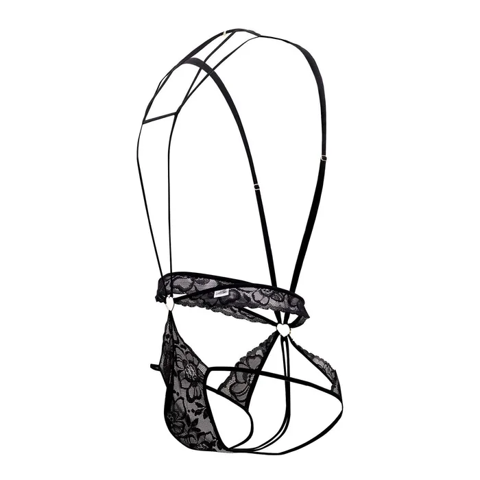 CandyMan Teddies And Bodies Lace Bodysuit Jockstrap