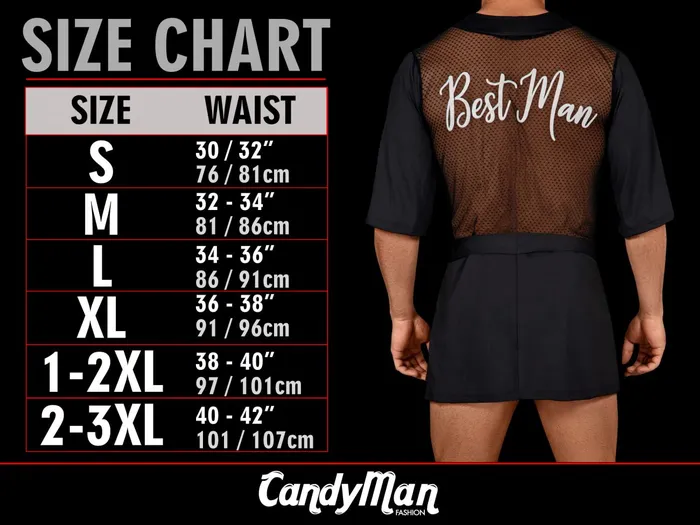 CandyMan Teddies And Bodies Lace Bodysuit Jockstrap