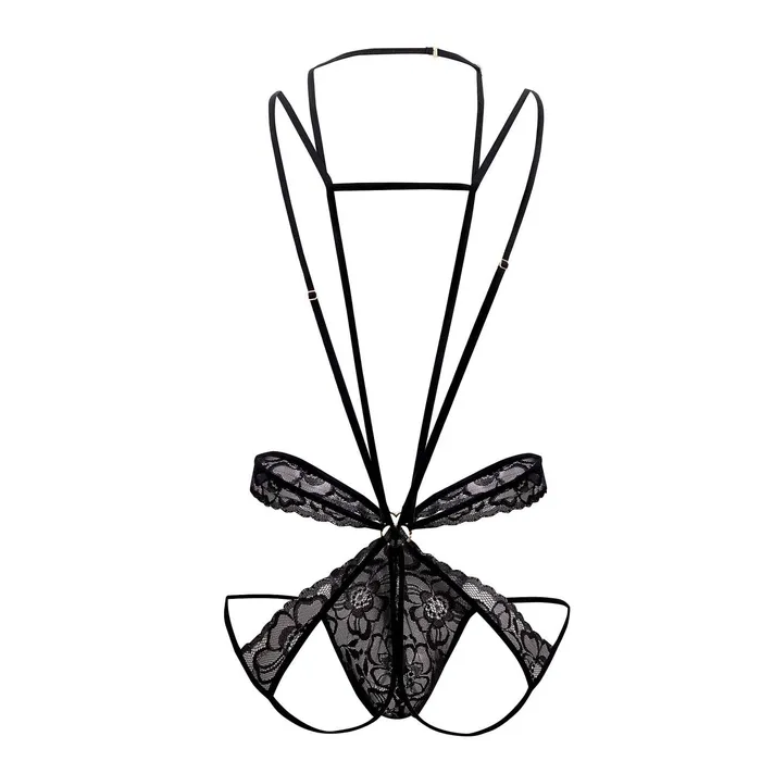CandyMan Teddies And Bodies Lace Bodysuit Jockstrap