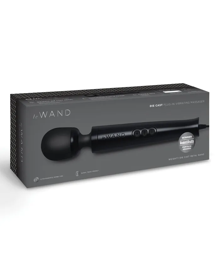 Cotr INC Anal Le Wand Die Cast PlugIn Massager Black