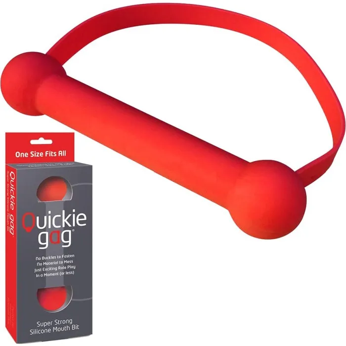 CreativeC Quickie Gag Mouth Bit Red CreativeC Vibrators CreativeC Quickie Gag Mouth Bit Red CreativeC Vibrators