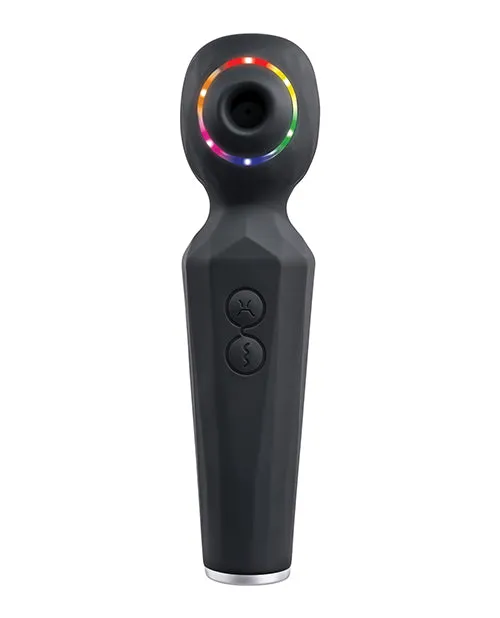 Evolved Rainbow Sucker Wand Black Evolved Novelties INC Vibrators