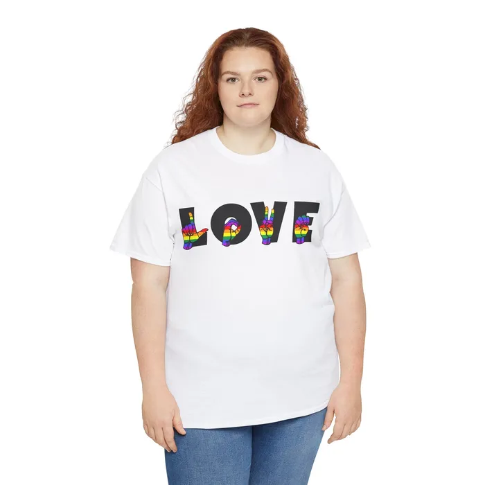 LOVE Sign Language Shirt ALS Sign Language Shirt Pride T shirt Teacher Gift Sign Language Gift LGBTQIA Als Lover Shirt Printify Vibrators