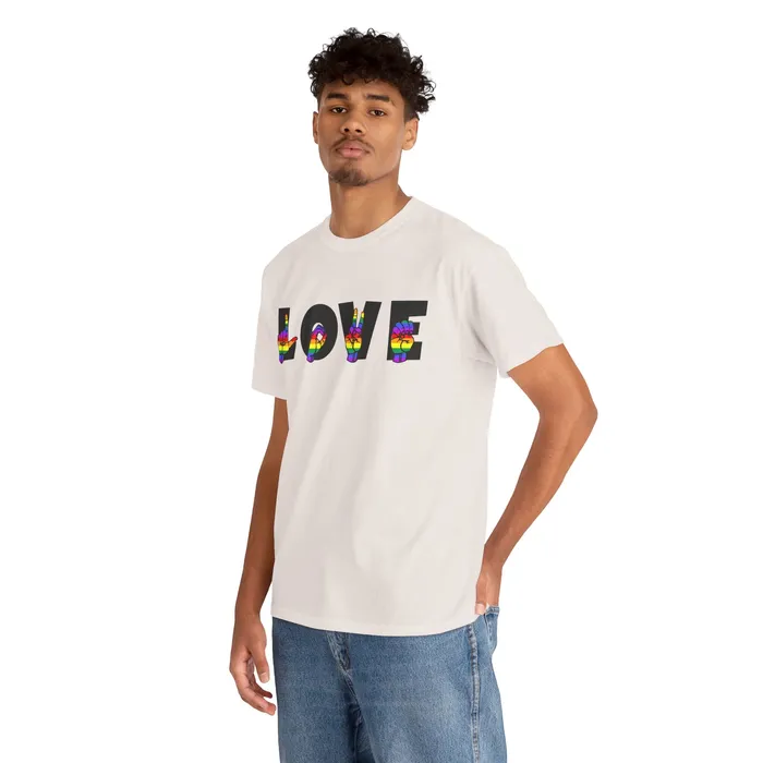 LOVE Sign Language Shirt ALS Sign Language Shirt Pride T shirt Teacher Gift Sign Language Gift LGBTQIA Als Lover Shirt Printify Vibrators