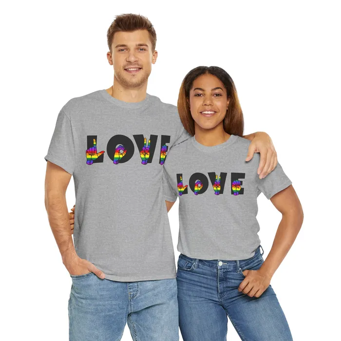 LOVE Sign Language Shirt ALS Sign Language Shirt Pride T shirt Teacher Gift Sign Language Gift LGBTQIA Als Lover Shirt Printify Vibrators