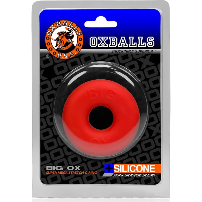 OxBalls Vibrators OxBalls Big Ox Cockring Red Ice