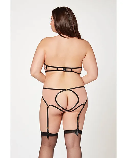 Seven til Midnight Costume Vibrators Mesh Cut Out Halter Teddy Qn