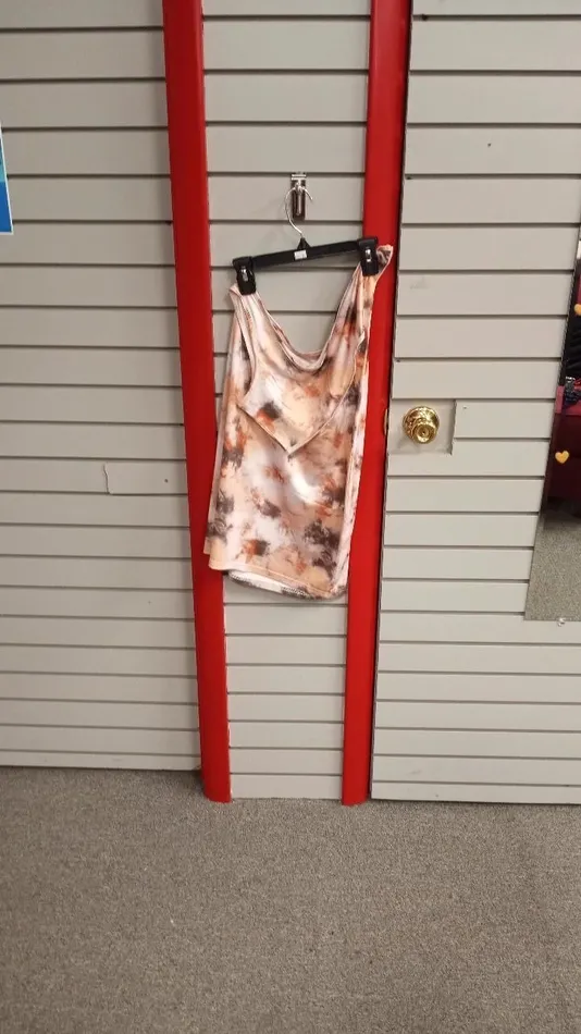 SHEIN Vibrators One shoulder tie dye dress