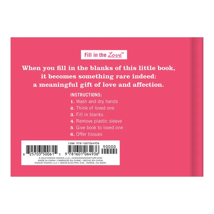 Vibrators Knock Knock What I Love About You Activity Book