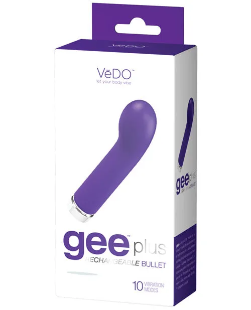 Vibrators Vedo Gee Plus Rechargeable Vibe Into You Indigo Savvy Co