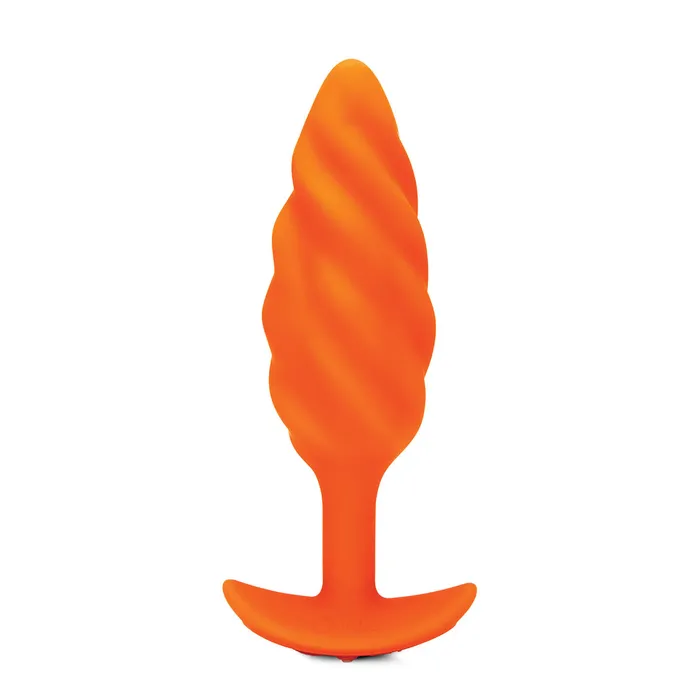 BVibe BVibe Texture Plug Swirl Orange Medium Anal