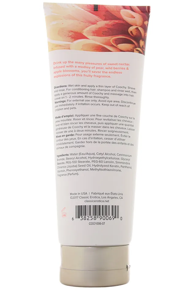 Coochy Shave Cream Sweet Nectar 72 floz Nalpac Vibrators