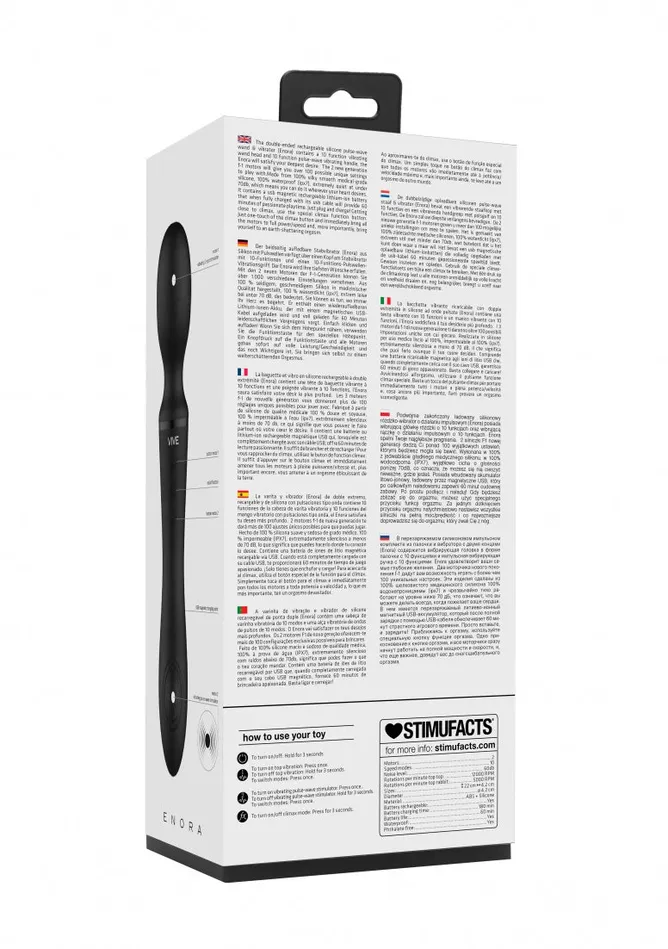 Enora Wand Vibrator Black Shots America Vibrators