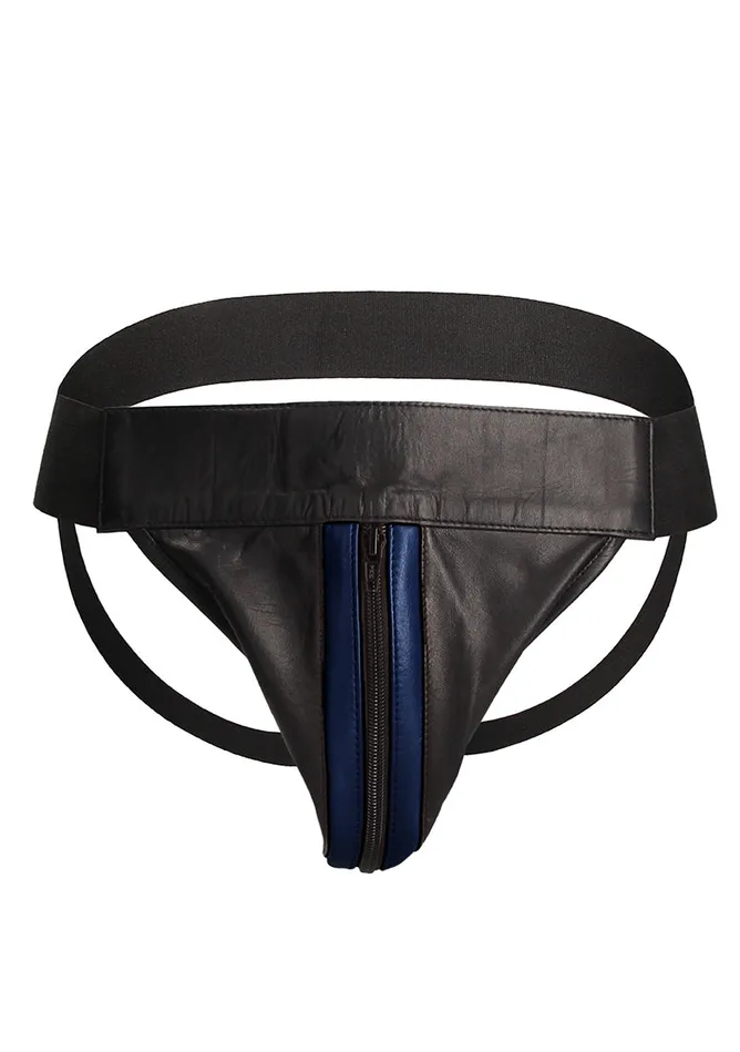 Shots America Vibrators Plain Front With Zip Jock Sm Blue