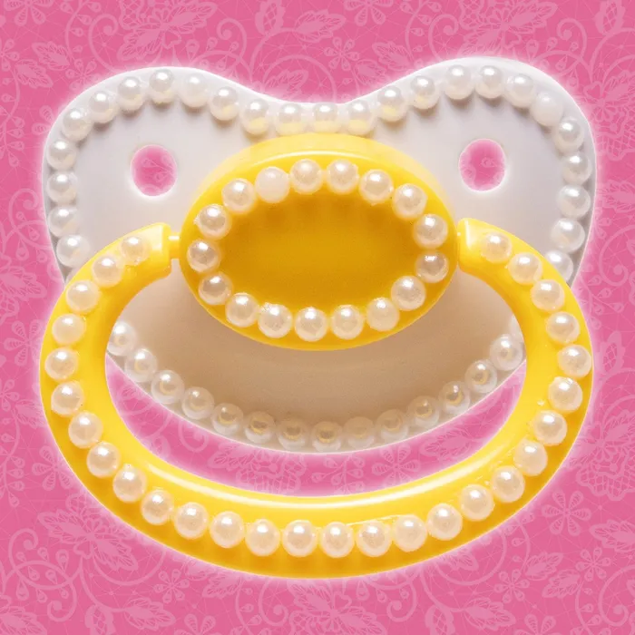 The Pastel Playground Vibrators Yellow Pearl Adult Pacifier