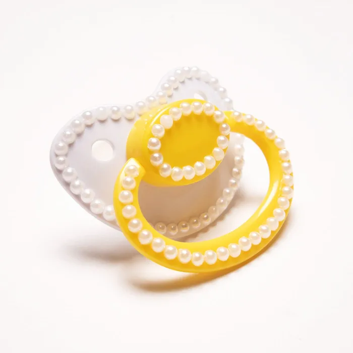The Pastel Playground Vibrators Yellow Pearl Adult Pacifier