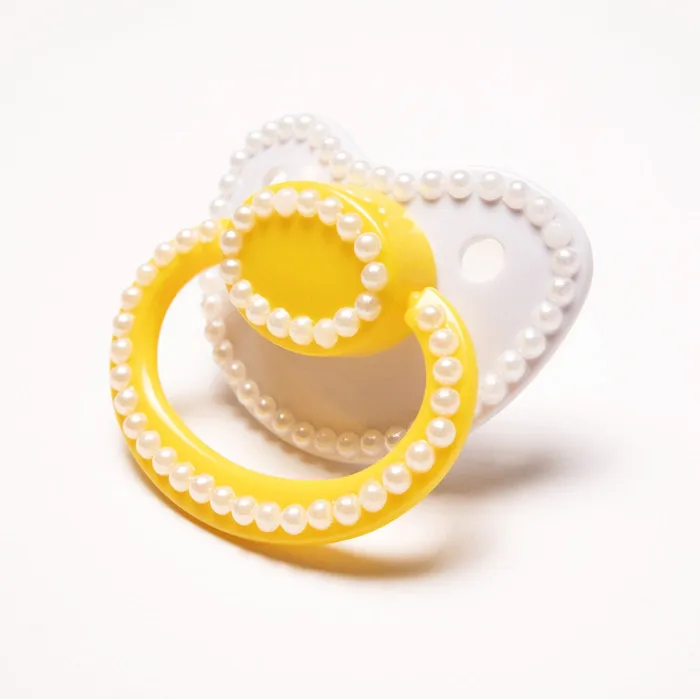 The Pastel Playground Vibrators Yellow Pearl Adult Pacifier