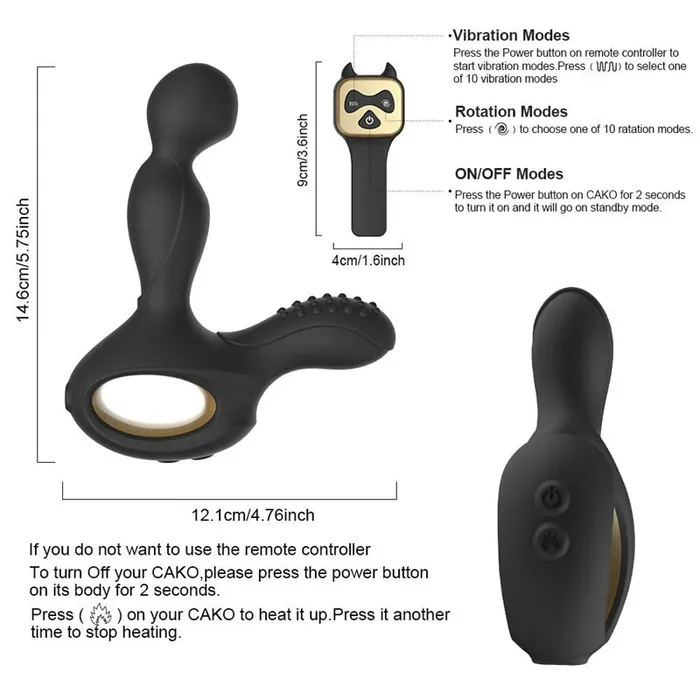 Anal Own Pleasures Heated Rotative Anal Vibrator
