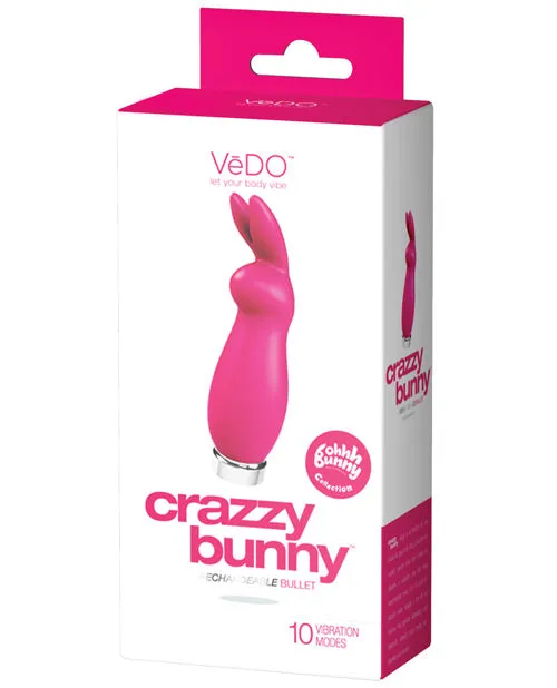 VeDO Crazzy Bunny Rechargeable Bullet Pretty in Pink VeDO Vibrators