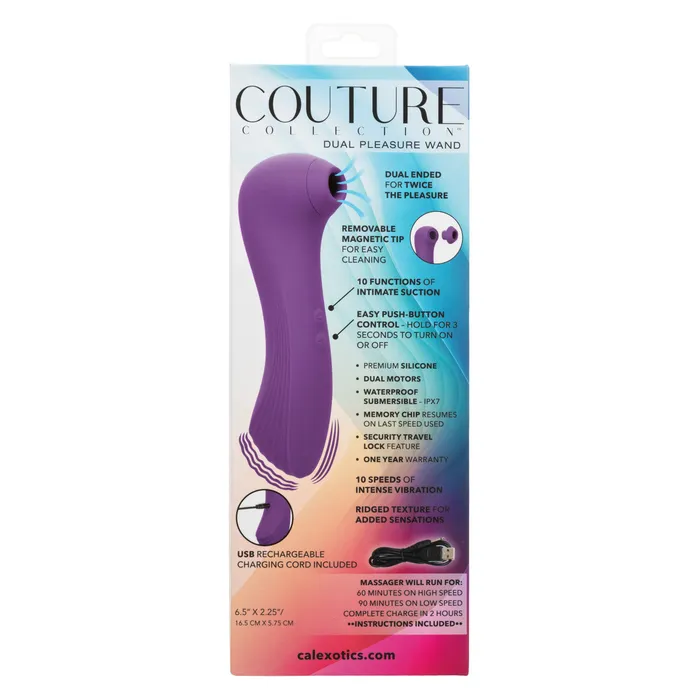 Vibrators Couture Collection Dual Pleasure Wand Cal Exotics Vibrators Couture Collection Dual Pleasure Wand Cal Exotics