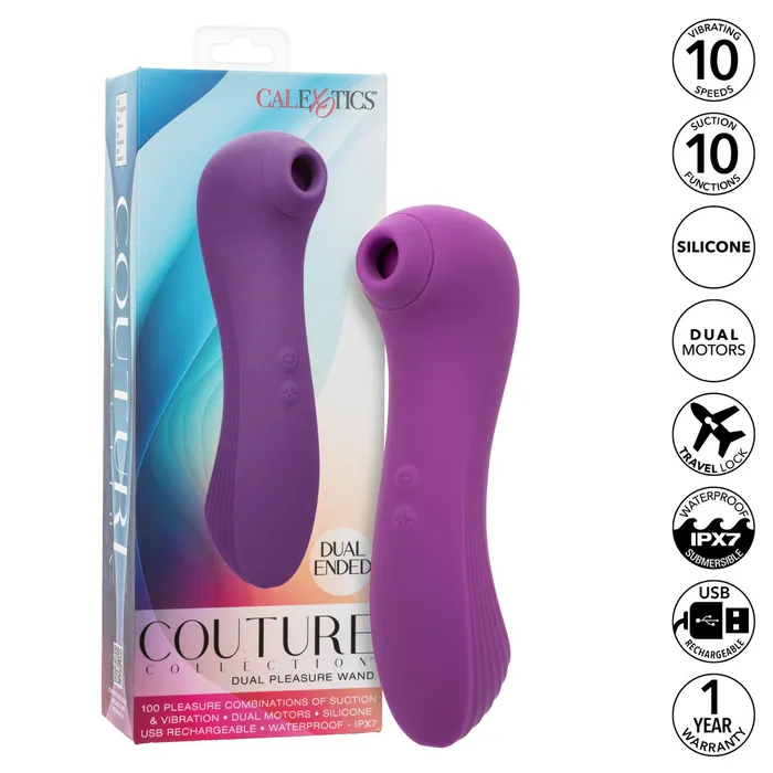 Vibrators Couture Collection Dual Pleasure Wand Cal Exotics Vibrators Couture Collection Dual Pleasure Wand Cal Exotics