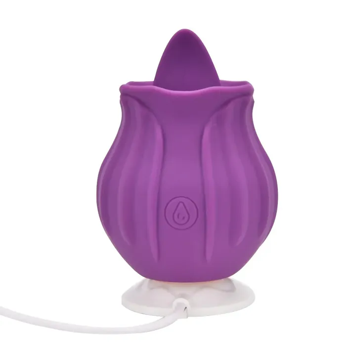 Vibrators Loving Joy Loving Joy Rose Licking Clitoral Vibrator Purple