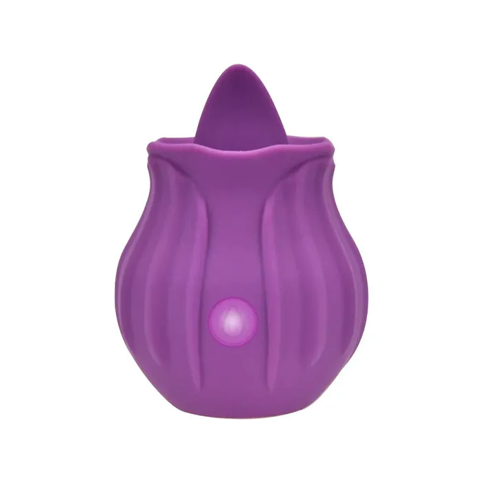 Vibrators Loving Joy Loving Joy Rose Licking Clitoral Vibrator Purple