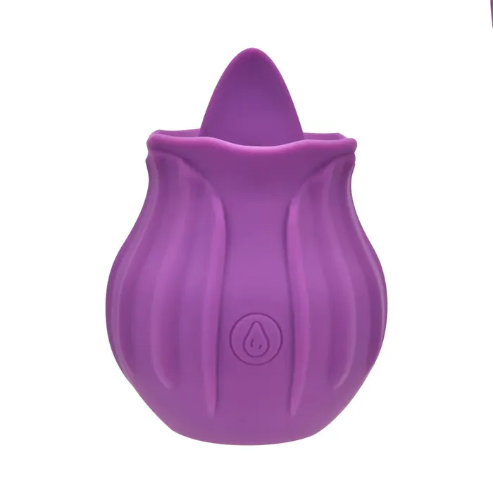 Vibrators Loving Joy Loving Joy Rose Licking Clitoral Vibrator Purple