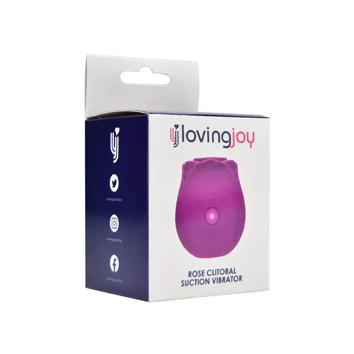 Vibrators Loving Joy Loving Joy Rose Licking Clitoral Vibrator Purple