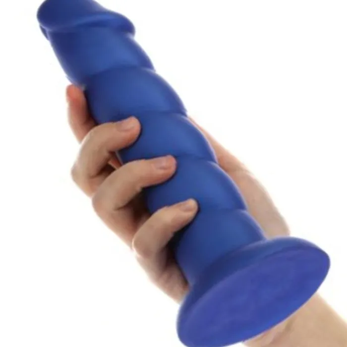 Anal BMS Enterprises Fantasy Blue Unicorn Horn 8 Inch Silicone Dildo