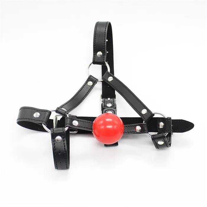 CHASTITY CAGE CO Restraints Mouth Gag Harness Leather Bondage