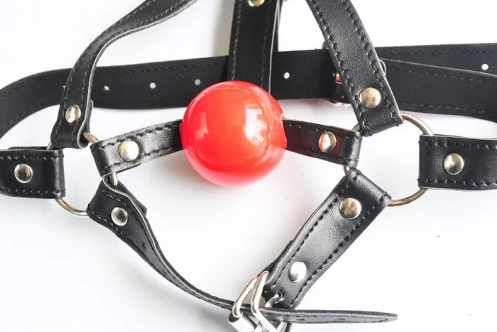 CHASTITY CAGE CO Restraints Mouth Gag Harness Leather Bondage