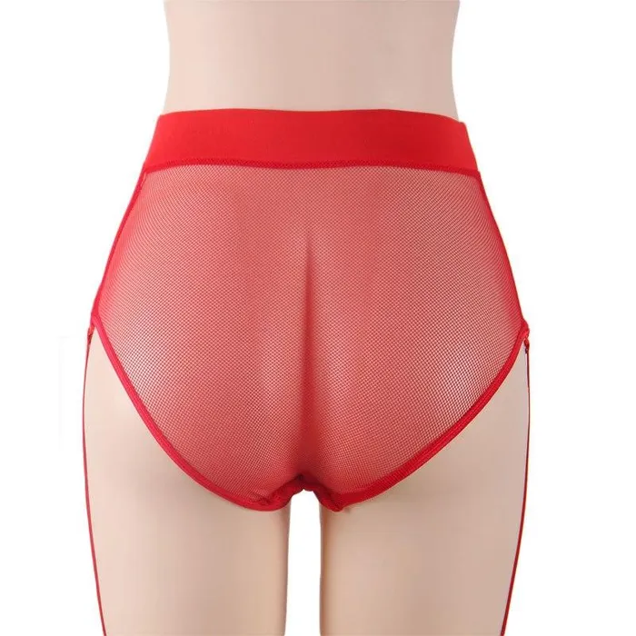 CHASTITY CAGE CO Vibrators Sissy Mila Mesh Garter Belt