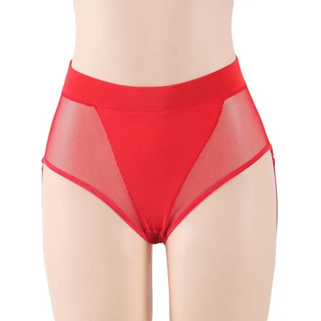 CHASTITY CAGE CO Vibrators Sissy Mila Mesh Garter Belt